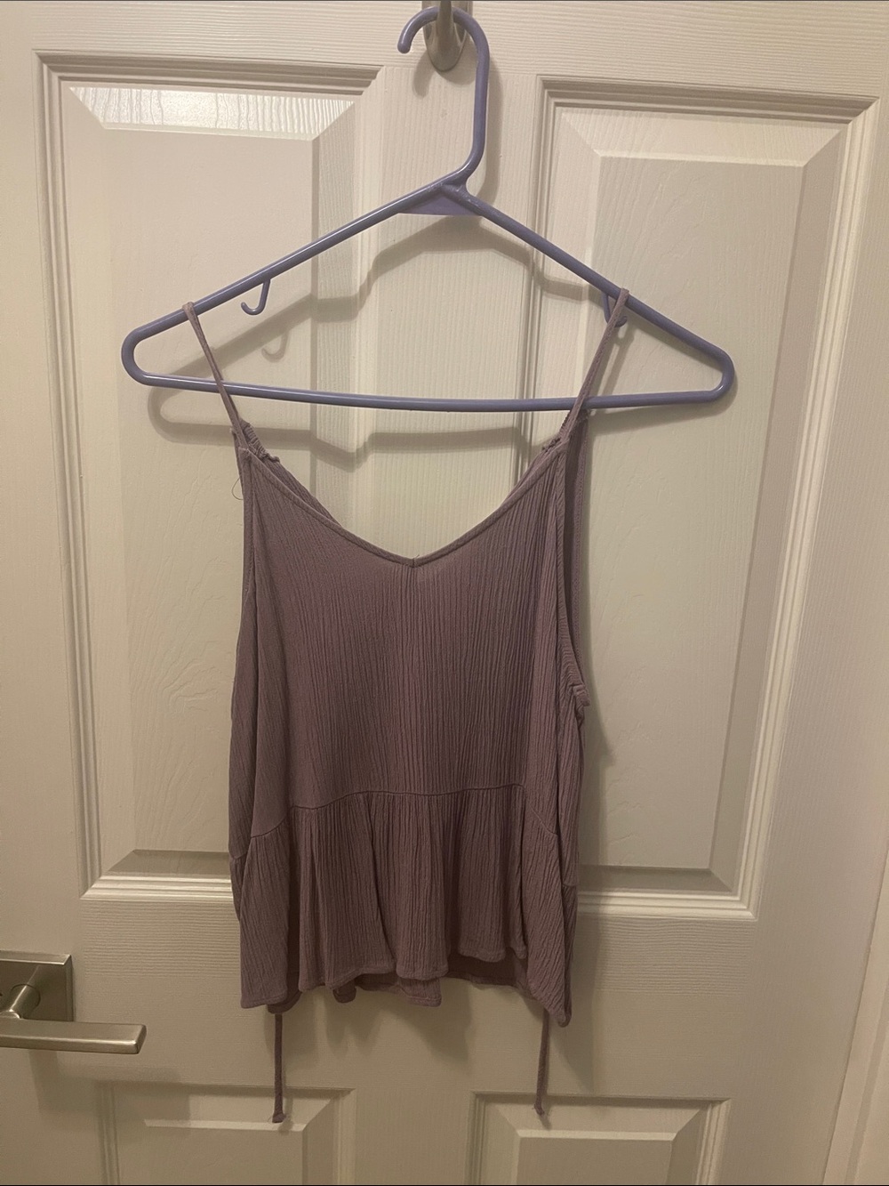 Hippie Rose Lavender Ruffled Spaghetti Strap Cami